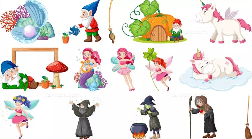 وکتور مجموعهای از شخصیتها و عناصر داستانهای فانتزی و افسانهای