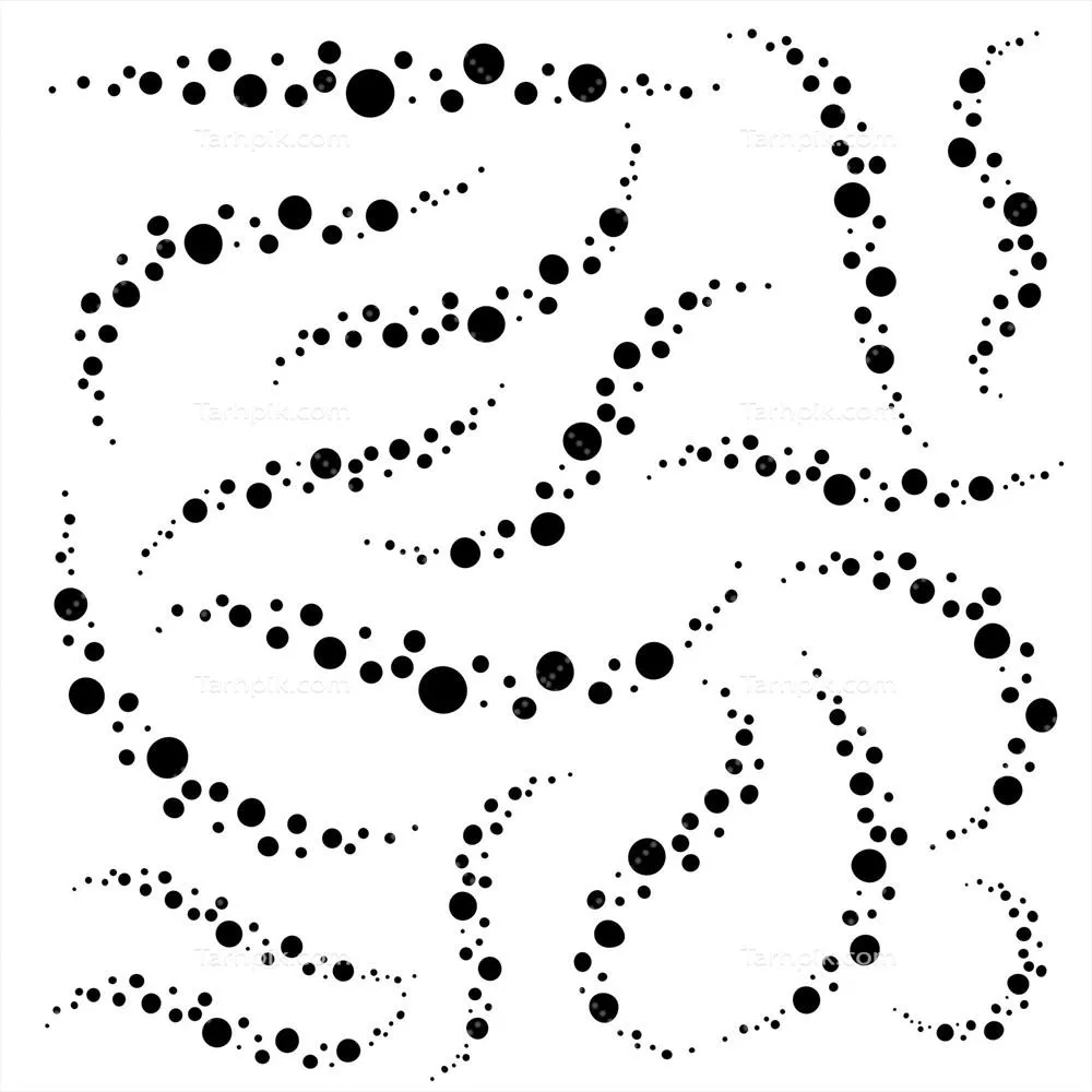 وکتور مجموعه ای از متئوریت های سیاه مسطح و انتزاعی با طراحی منحصر به فرد