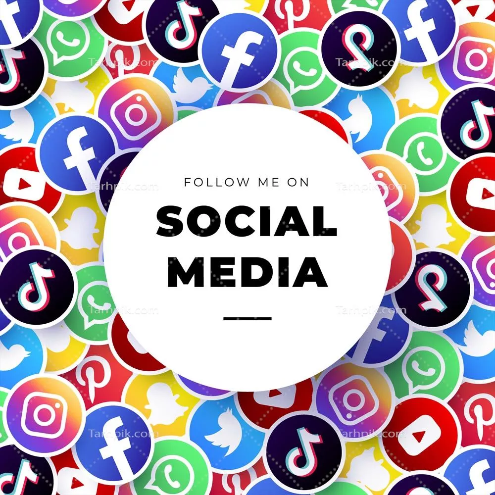 الگوی پس‌زمینه وکتور برای لوگوهای شبکه‌های اجتماعی