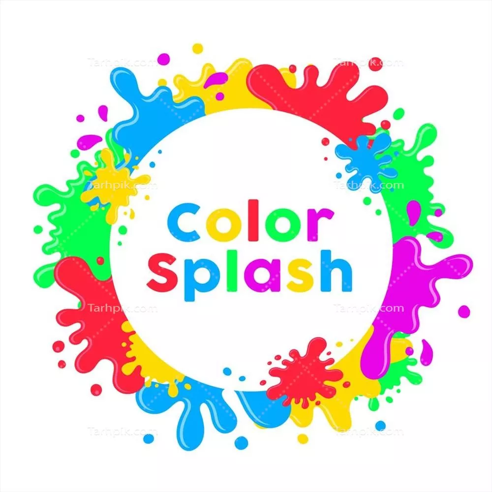 وکتور پس زمینه دلنشین با لکه های جوهر و افکت های آبشاری