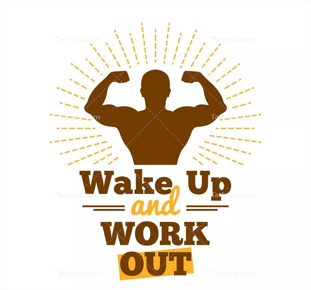 وکتور پس زمینه ای ورزشی با پیام الهام بخش و نقل قول های motivating