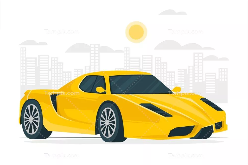 تصویرسازی مفهومی خودروهای اسپرت به صورت وکتور