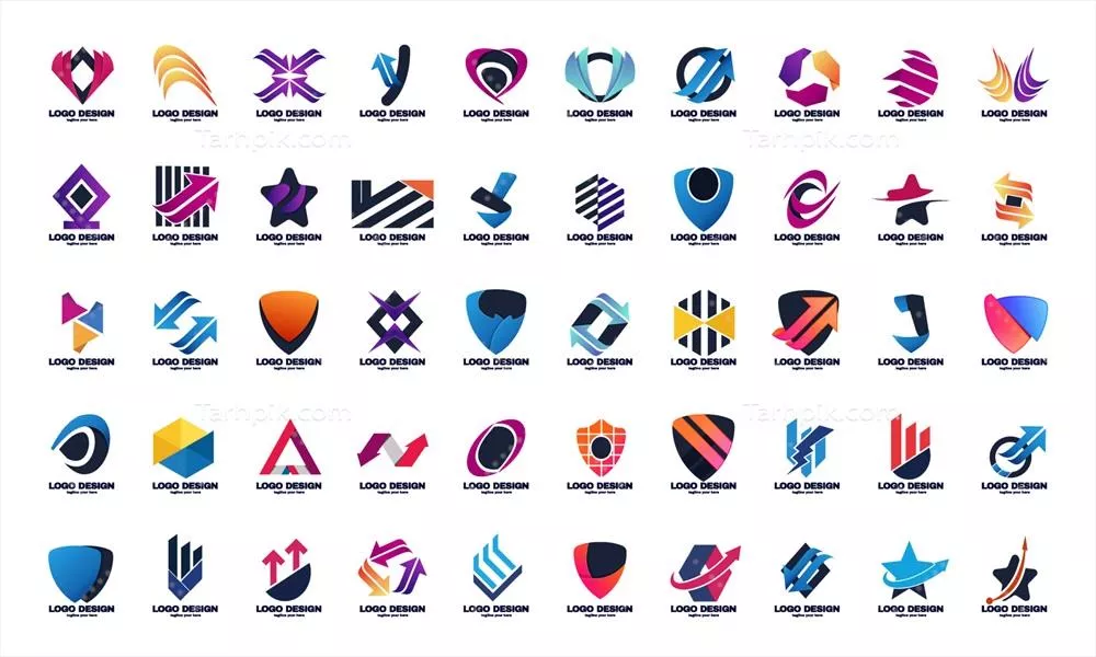 وکتور مجموعه بهترین لوگوهای جذاب و انتزاعی – طرح‌های اختصاصی و خلاقانه