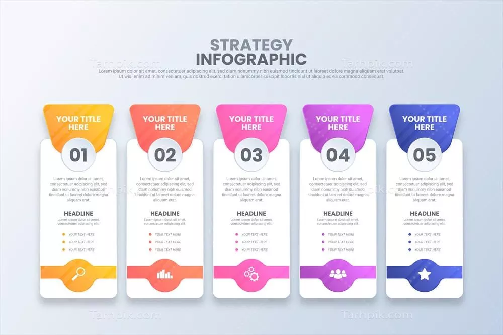 اینفگر افستراتژیکی: طراحی و وکتورهای استراتژی برای انتقال مفاهیم