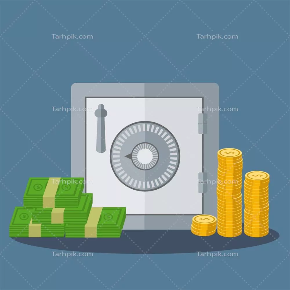 طرح پس زمینه وکتور برای جعبه قفل دار با طراحی قوی و حرفه ای