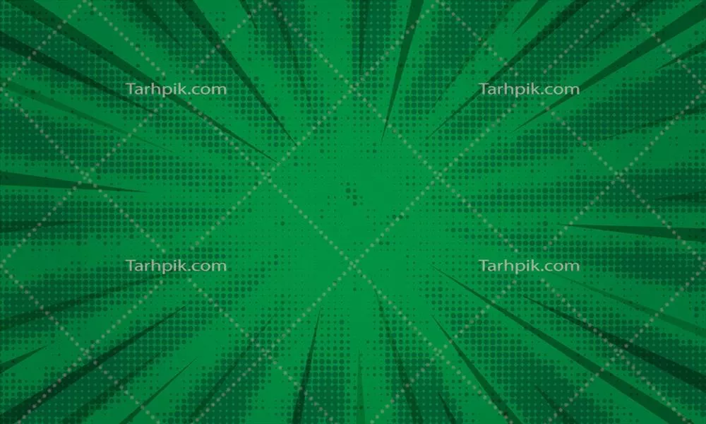 پسزمینه وکتوری کمدی با هافتون سبز شیک و زوم شده