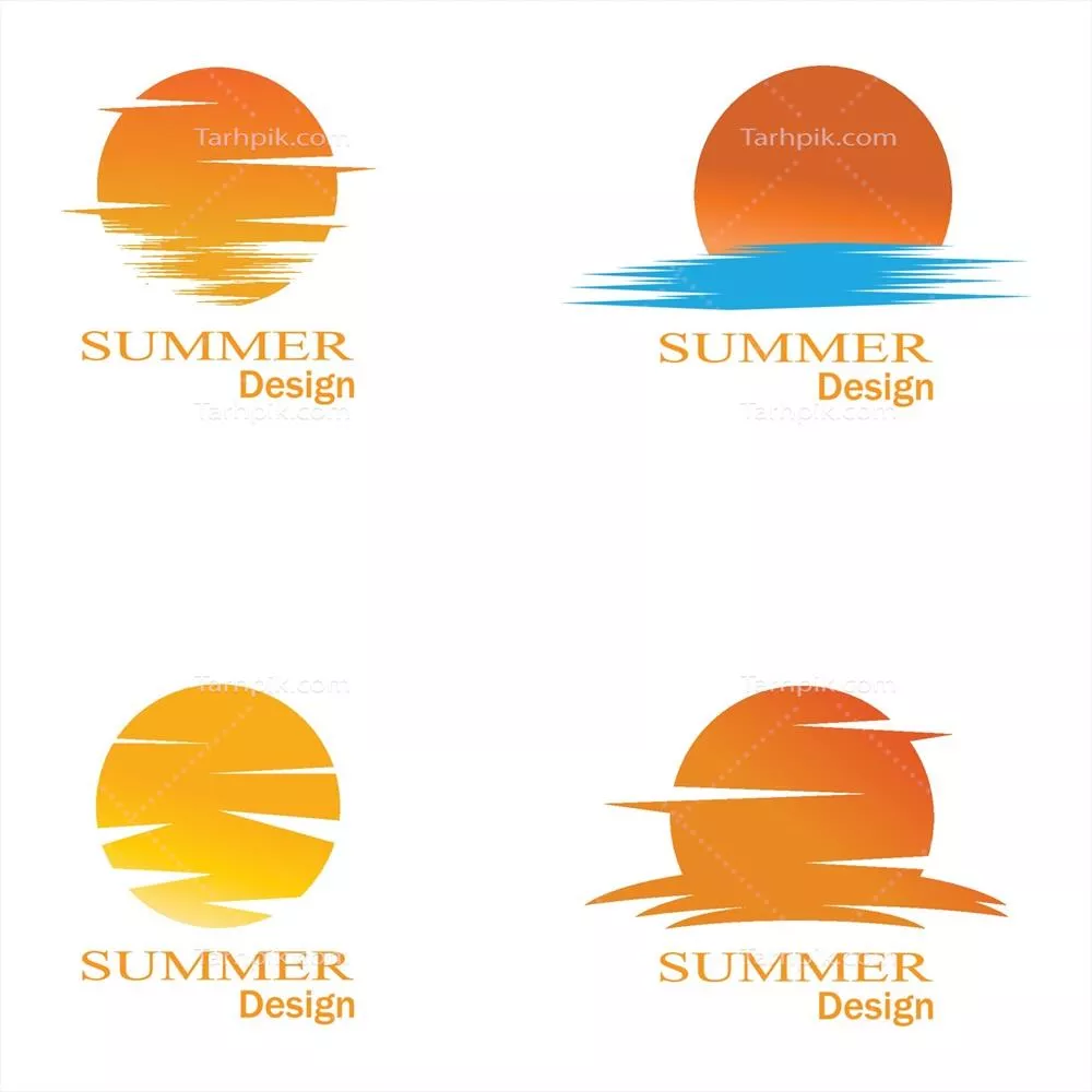 طراحی الگوی لوگو و آیکون وکتور خورشید برای پروژه های گرافیکی