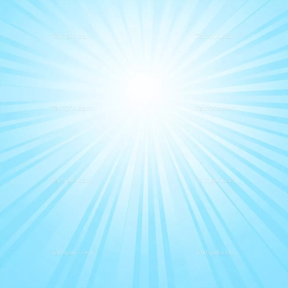 تصویر وکتوری پسزمینه آسمان با آثار خورشید به صورت شعاعی