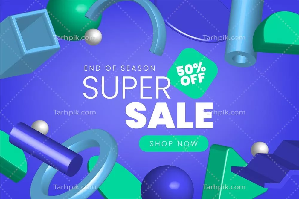 وکتور پوستر پسزمینه تخفیف فوقالعاده با طراحی گرافیکی جذاب