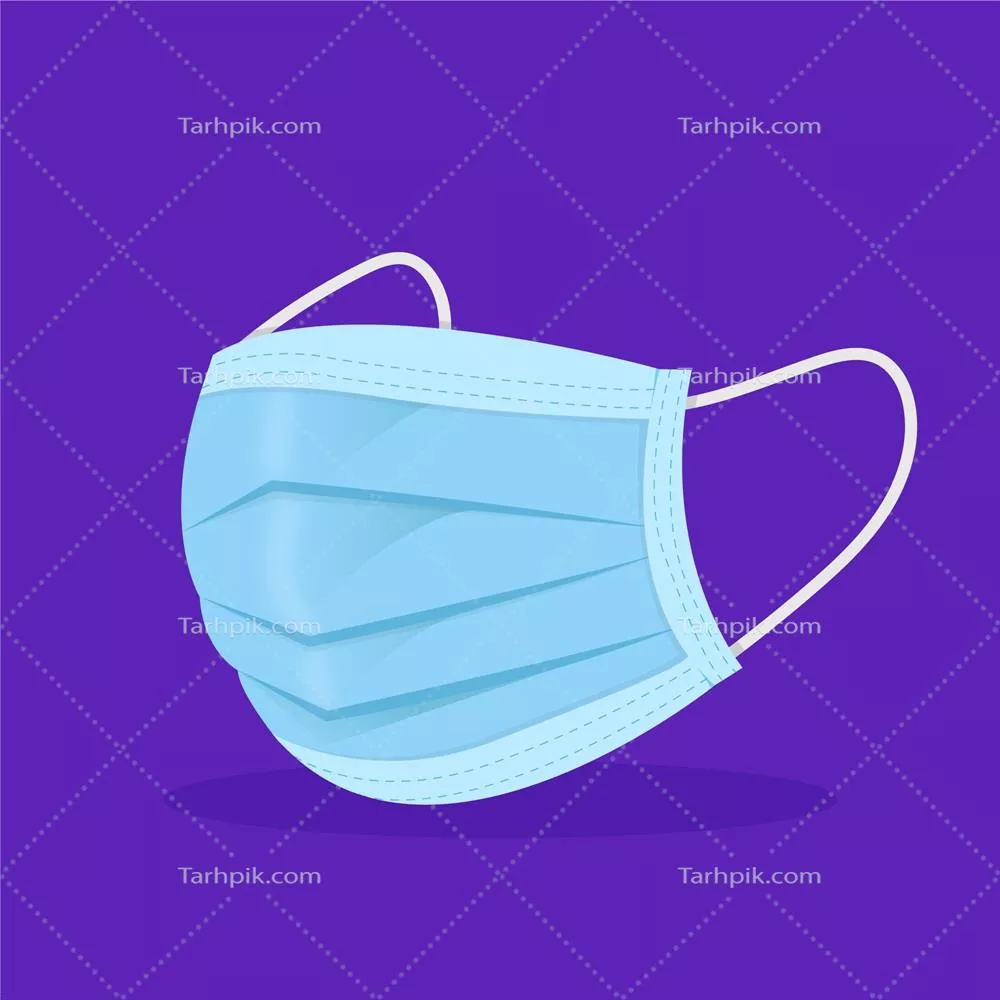 ماسک جراحی پزشکی: مفهوم و طراحی وکتور بصری برای استفاده بهداشتی