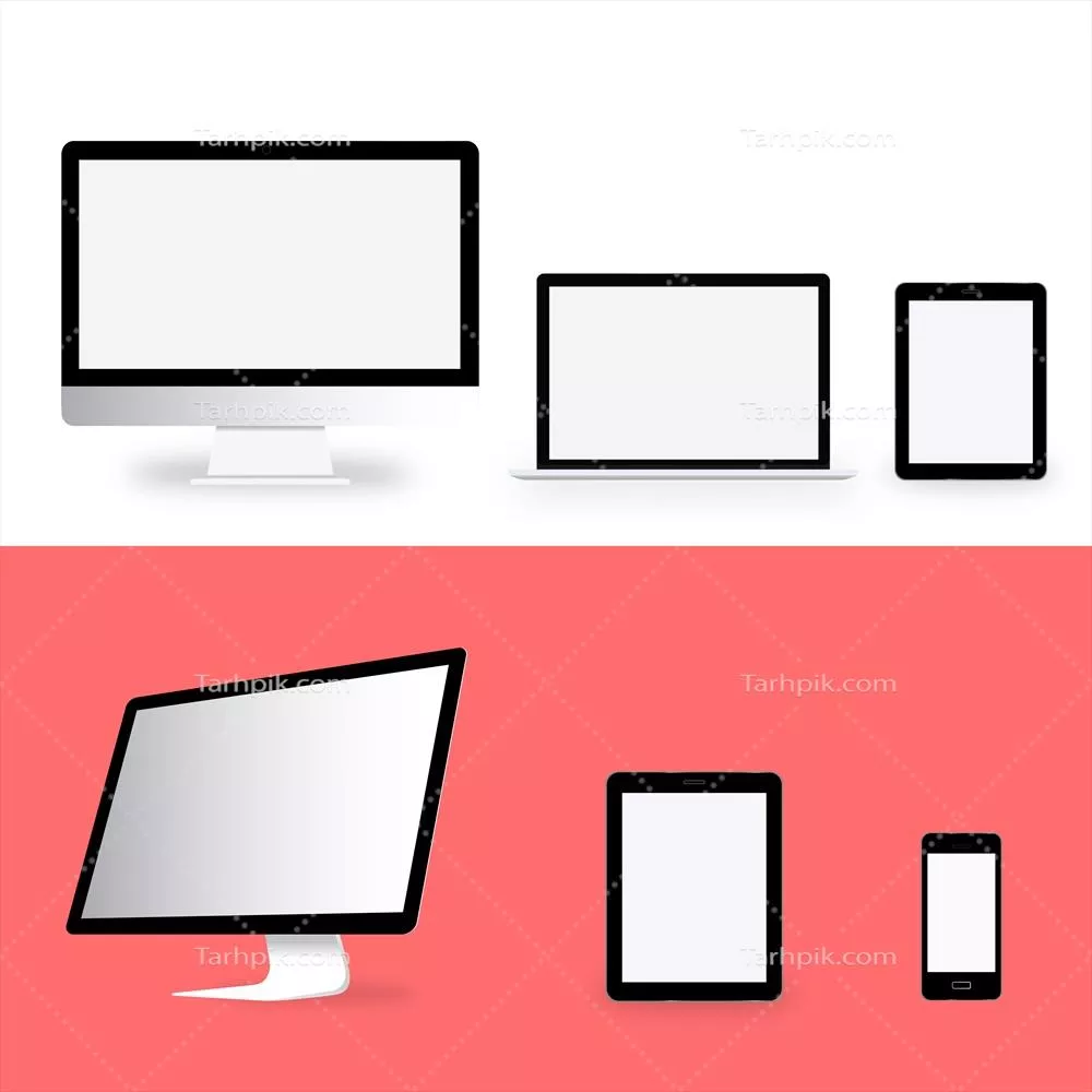 وکتور آیکون مفهومی دستگاه دیجیتال و تکنولوژی - طراحی و الگوهای مدرن