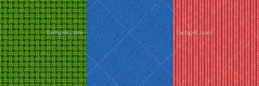 طراحی وکتور بافتهای پارچههای بافته شده، جین و بافتنی