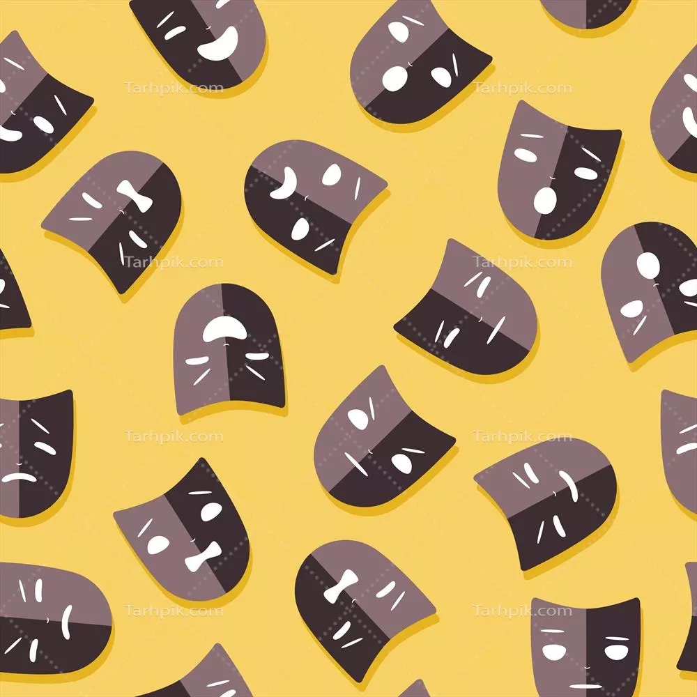 پس‌زمینه وکتوری تئاتر با طراحی هنری فوق‌العاده و جذاب