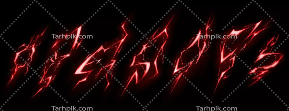 اثر رعد و برق: نمایش وکتور تأثیر قدرت برق در طبیعت