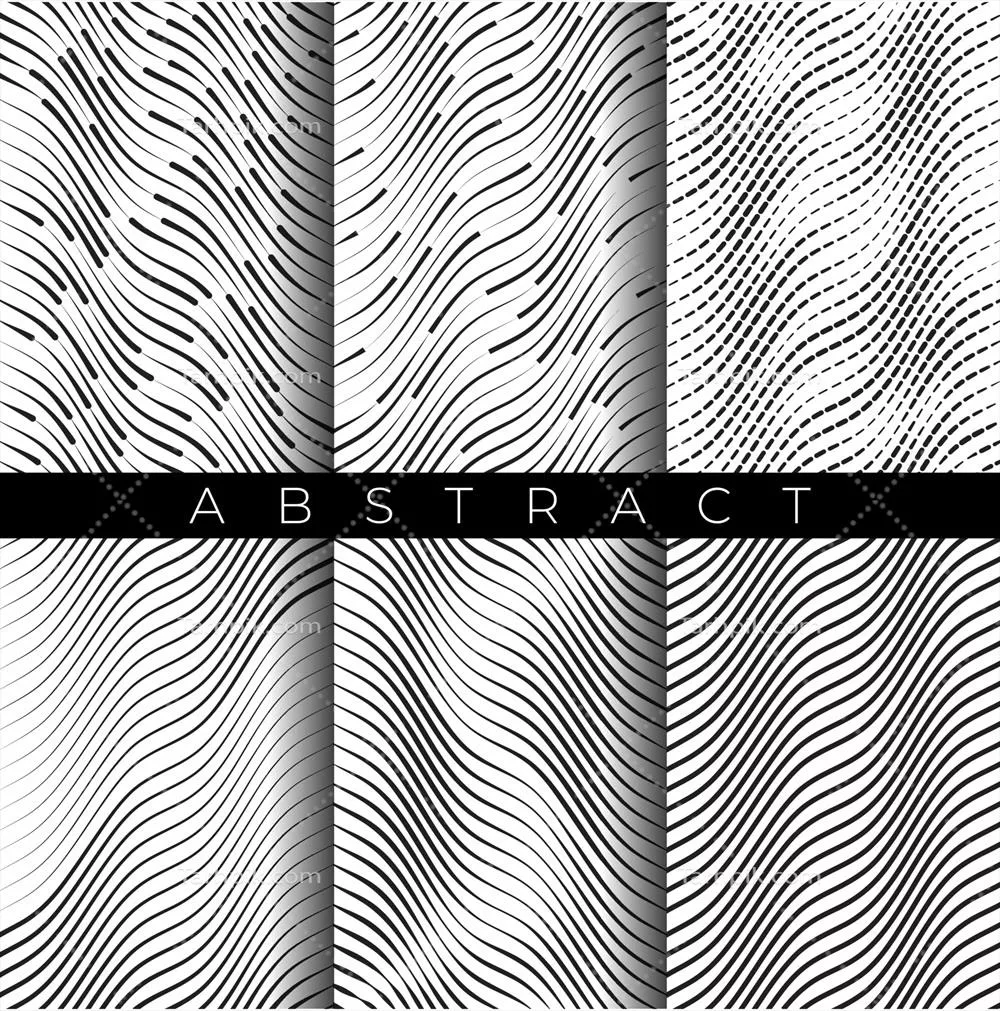 طراحی شبکه سهبعدی انتزاعی با اشکال منحرف و سیمی در وکتور