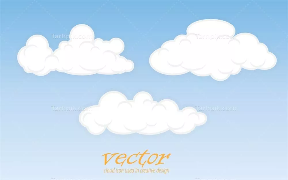 آیکون ابر وکتور برای استفاده در طراحی خلاقانه و نوآورانه