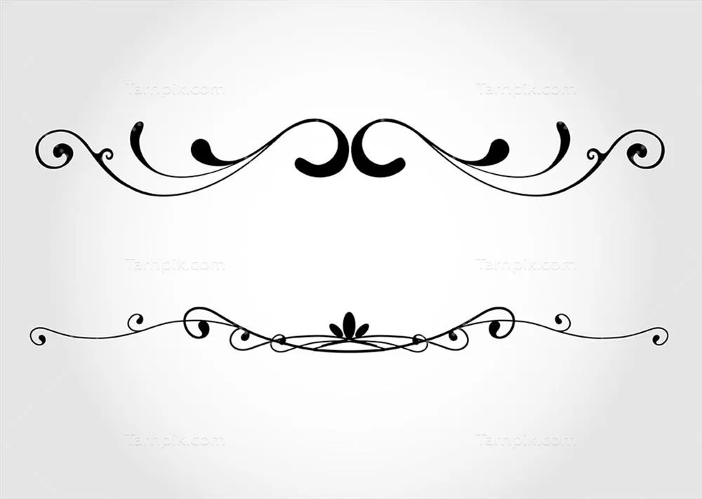 وکتور عناصر طراحی دکوری برداری برای تزئین صفحات و بنرها