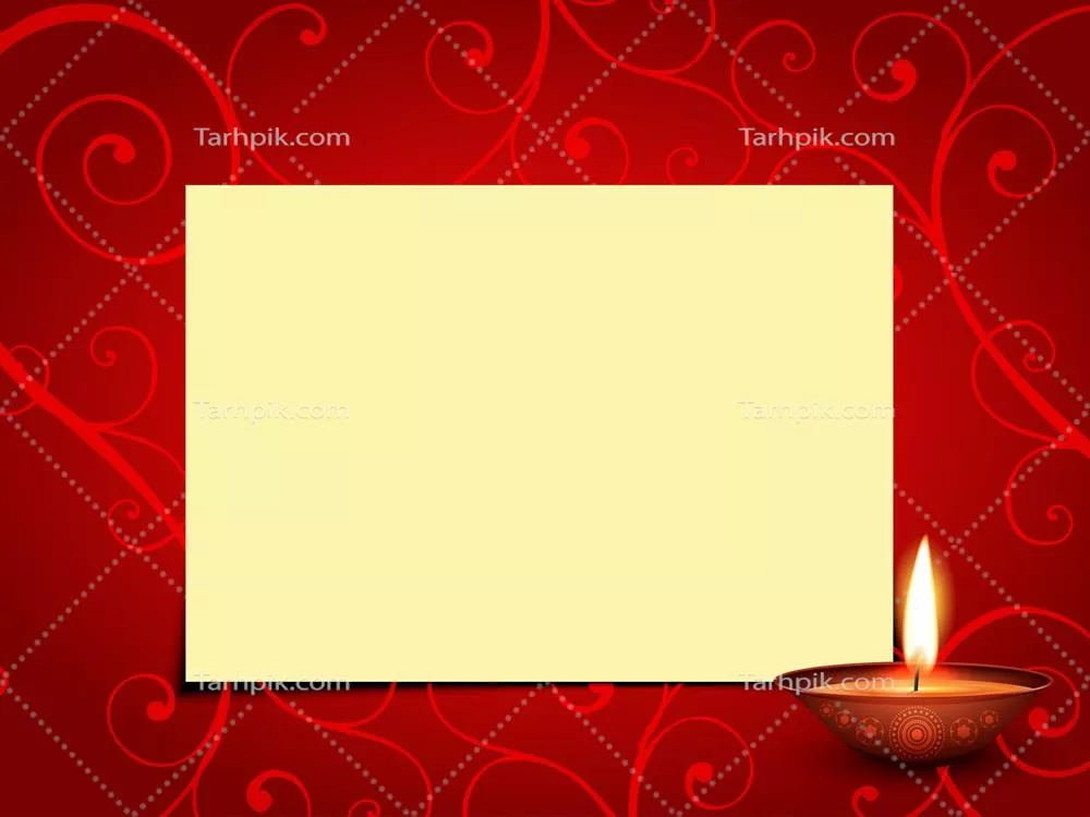 وکتور طراحی کارت تبریک دیوالی با فضای خالی برای متن شما