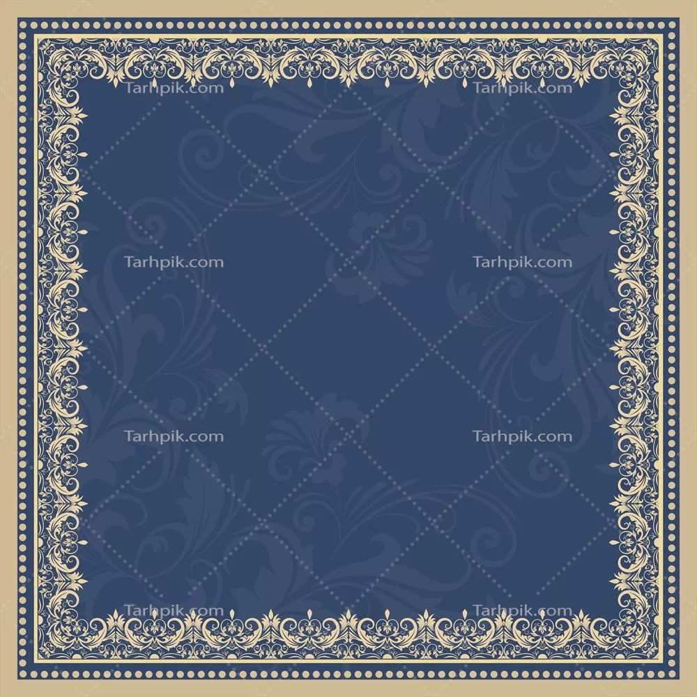 المان مربع زینتی گلدار وکتور برای کارت ها و دعوتنامه ها