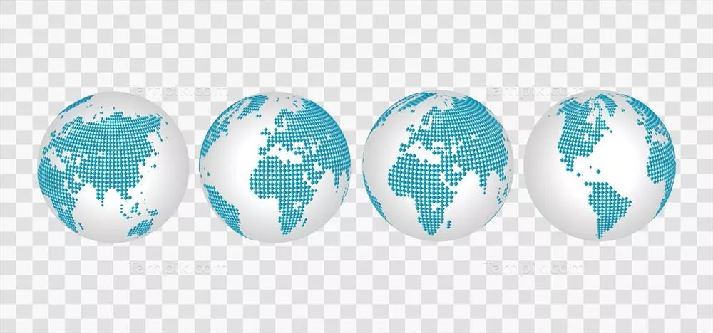 وکتور آیکون‌های برداری کره زمین برای طراحی و گرافیک دیجیتال