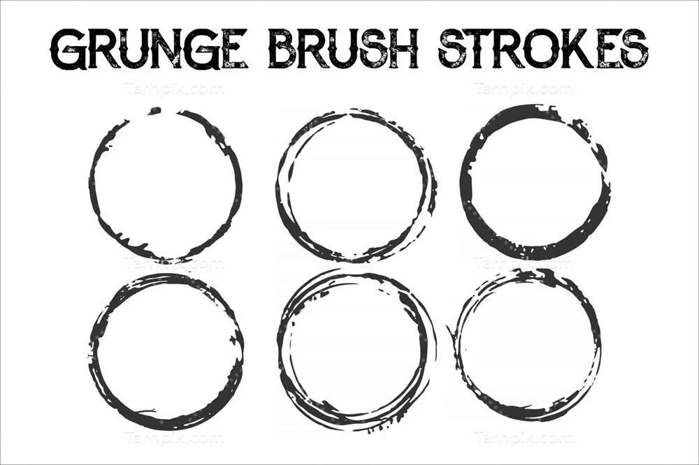 متن بافت دایره ای گرد از نوع وکتور با ظاهری گرانج و خشن