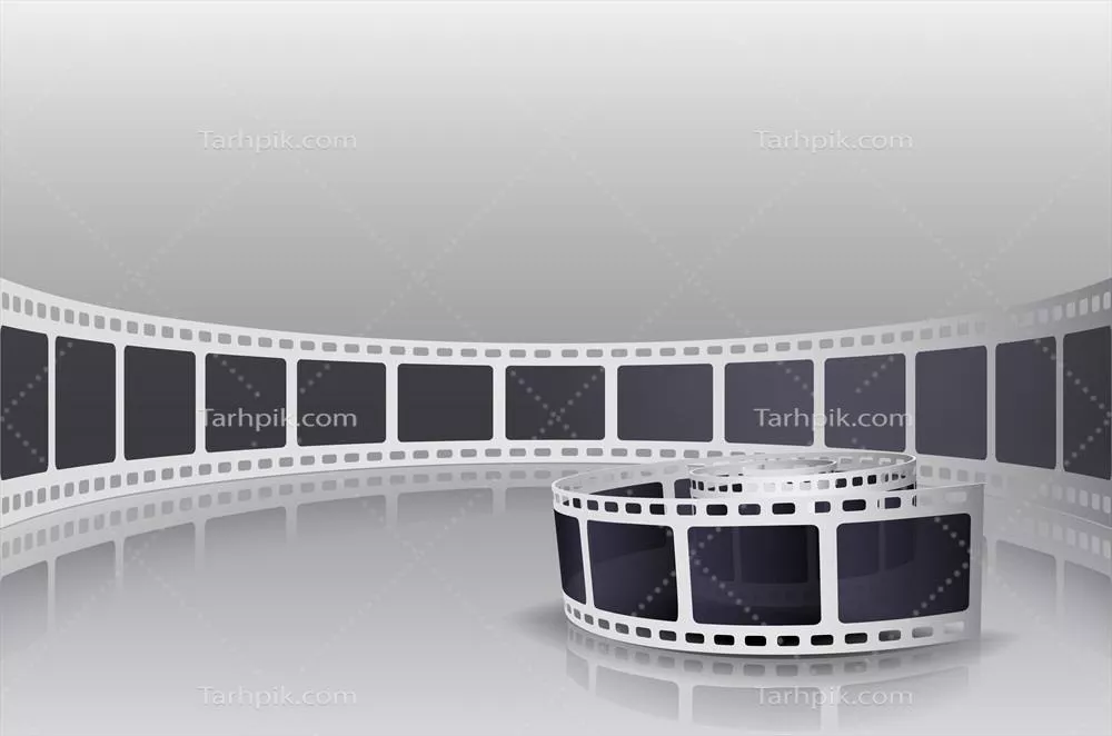 مجموعه تصویرسازی وکتور از نوار فیلم دوربین و اجزای آن