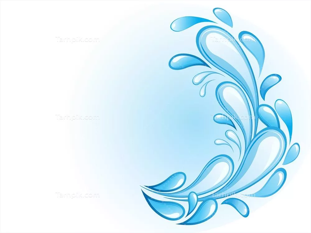 تصویر وکتوری از آیکون برچسب آب با طراحی زیبا و خلاقانه