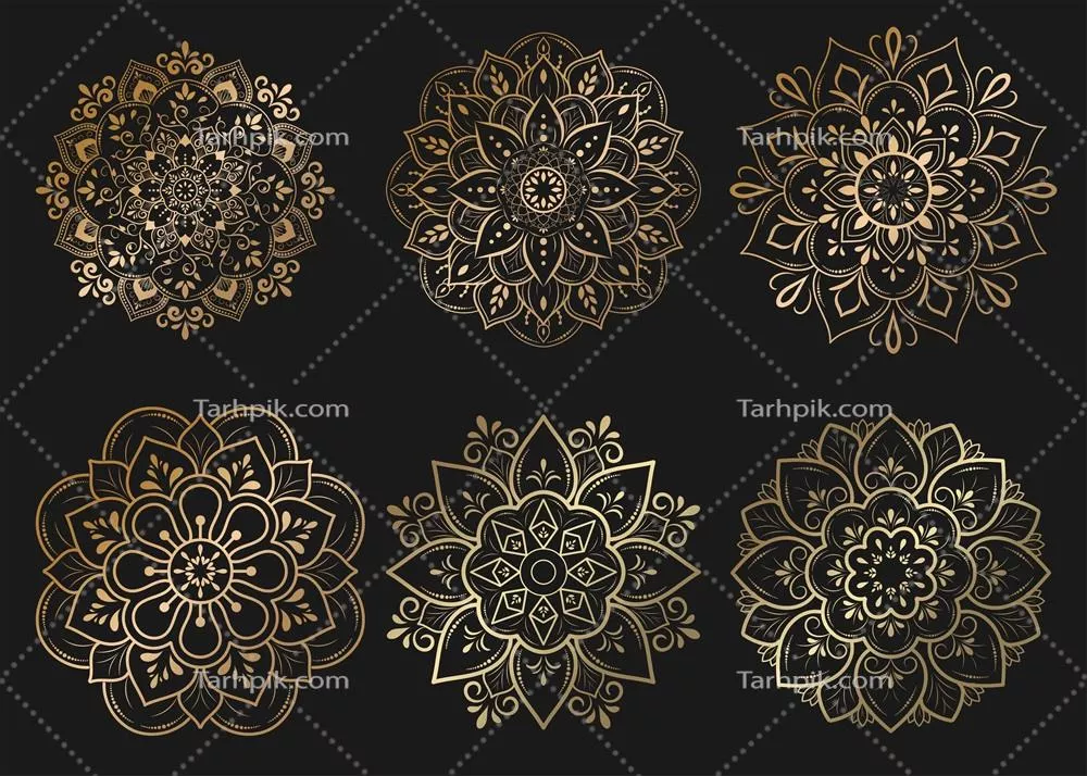 وکتور الگوهای منحنی مانده ای خاص با طراحی طبیعت برای آرامش و ریلکسیشن