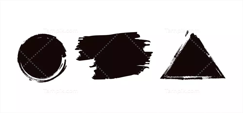 مجموعه قلمموهای وکتور با الگوهای براش و تأثیرات گرنج