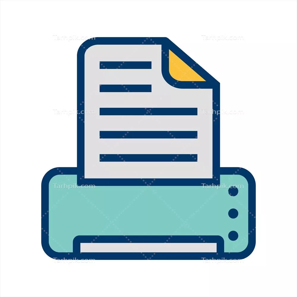 آیکون چاپ وکتور: طراحی مدرن و خلاقانه با قابلیت استفاده در پروژهها