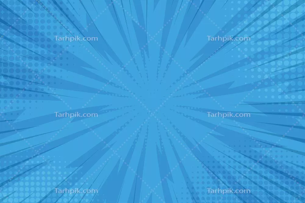 پسزمینه آبی کمدی وکتور در سبک رترو برای طراحیهای گرافیکی