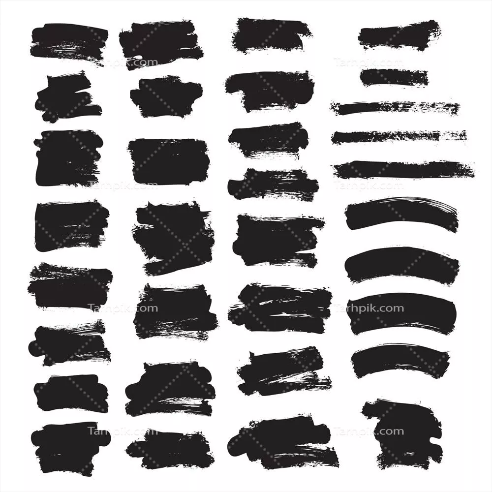 مجموعه وکتور قلمموهای گرانج با طراحیهای خلاقانه و متنوع