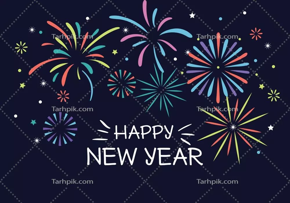 وکتور مجموعهای از آتشبازیهای رنگارنگ و جشنوارهای برای مراسمات شاد