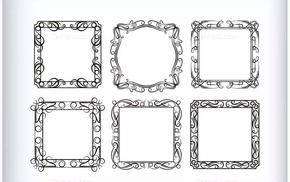 وکتور شکلها و کادرهای vintage برای زیباسازی طراحیهای شما