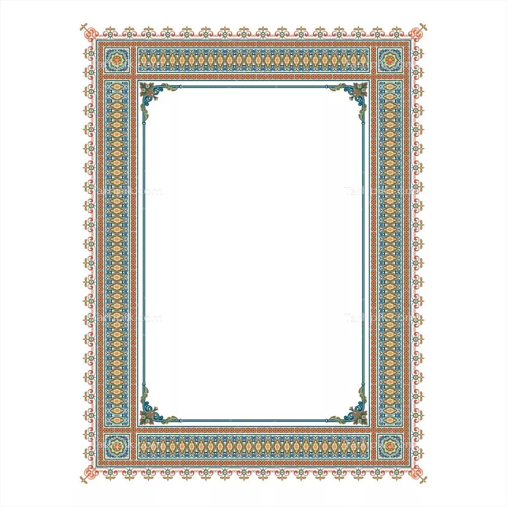 مجموعه وکتور الگوهای با حاشیه پیچیده و کلاسیک به صورت بی‌نهایت