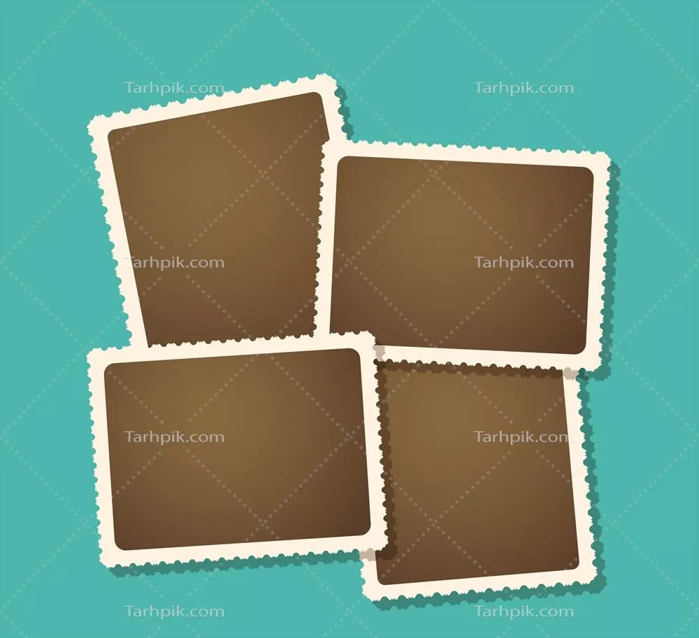 مجموعه وکتور فریمهای وینتیج با طراحیهای کلاسیک و زیبا