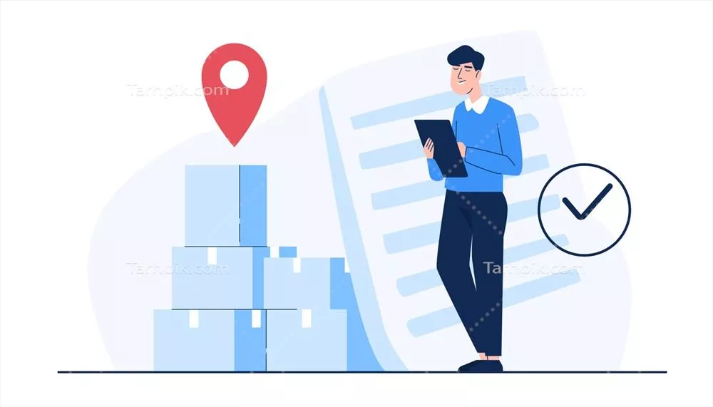 وکتور کارگران انبار: بررسی کمیت و تحویل محصولات در انبارها و مدیریت موجودی