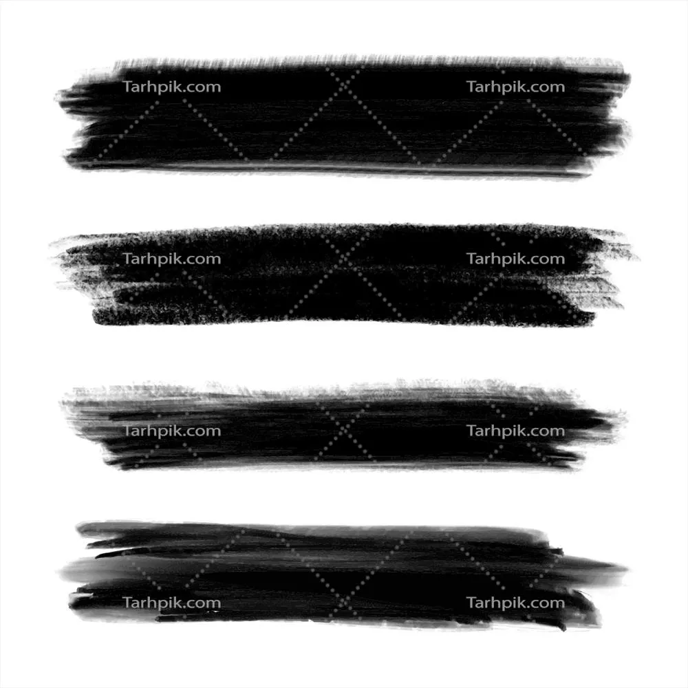 وکتور مجموعه ای از قلمموهای آبرنگ با طرحهای گرانج و رنگآمیزی خاص