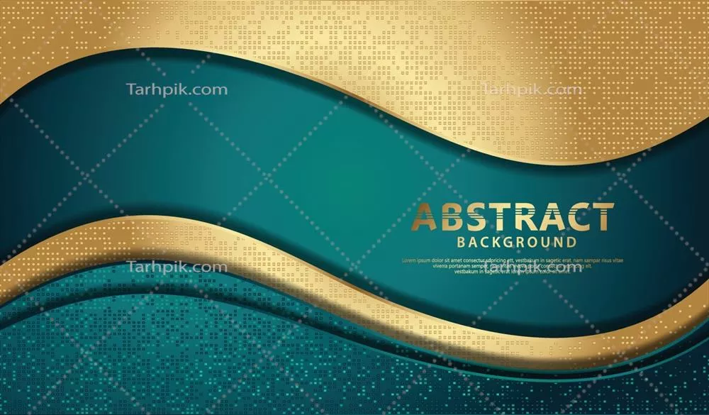 وکتور الگوی پسزمینه انتزاعی با لایههای همپوشان امواج بر روی نوارهای سیاه