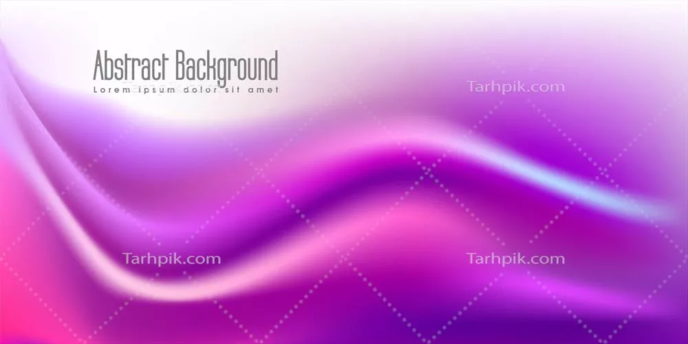 وکتور شکل مایع موج مانند در پس زمینه بنفش رنگ