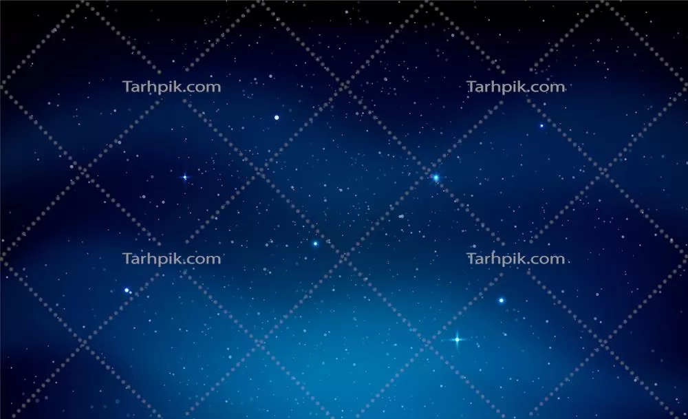 وکتور پس‌زمینه برداری شب ستاره‌ای با ابرهای مواج و زیبا