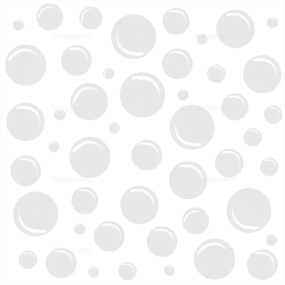 تصویر وکتوری با پسزمینه سفید و حبابهای زیبا