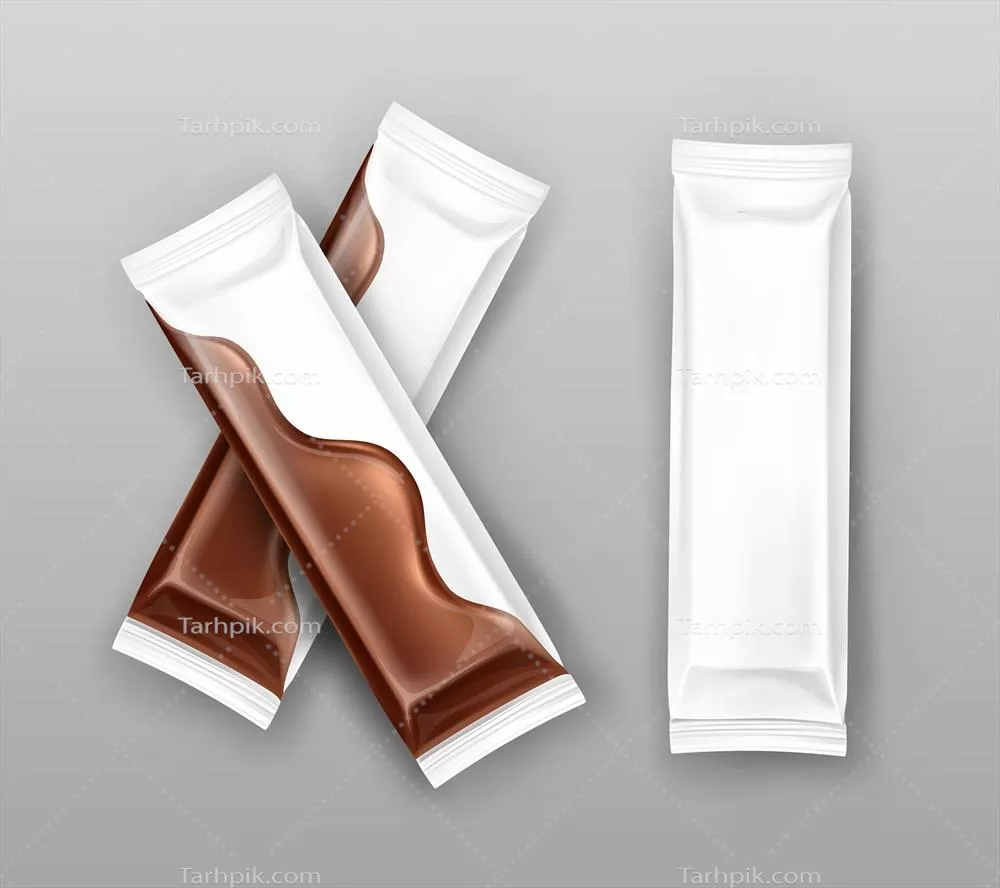بسته بندی های شکلات سفید در سبک رئالیستی - طراحی و وکتور