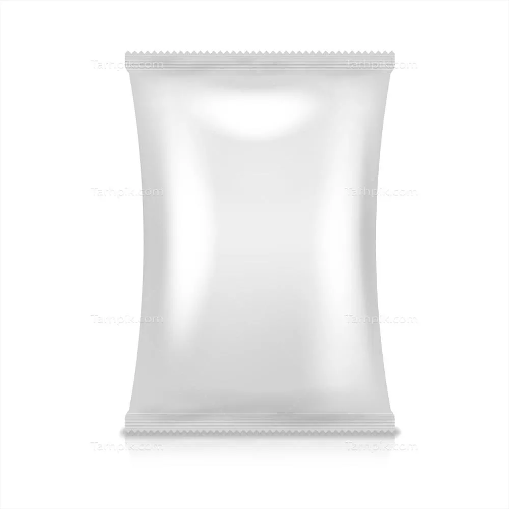 طرح وکتور بسته بندی با فویل سفید برای طراحی گرافیکی