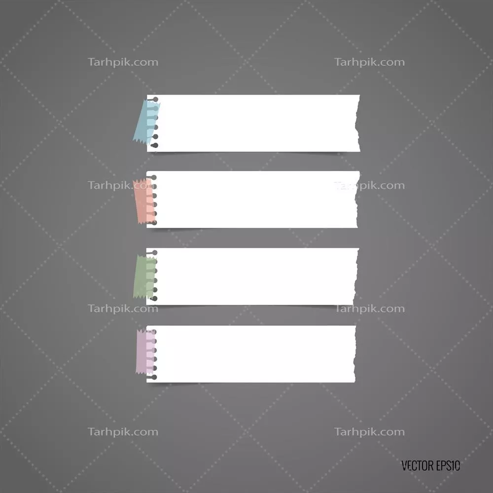مجموعه وکتور نت‌های سفید: طراحی‌های زیبا و خلاقانه