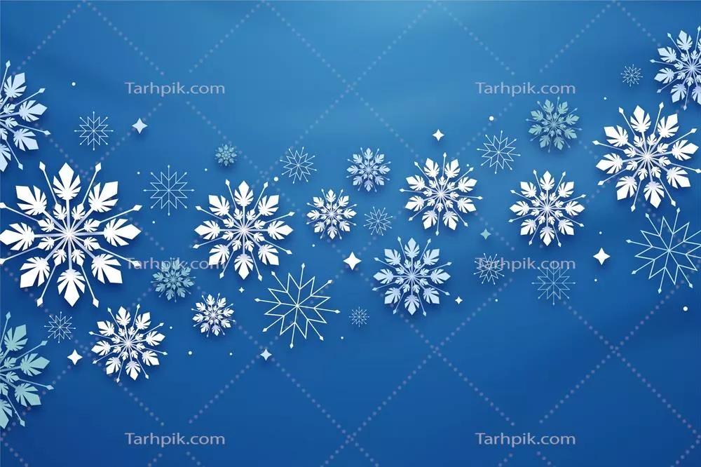 سبک و پسزمینه زمستانی طراحی شده بهصورت وکتور