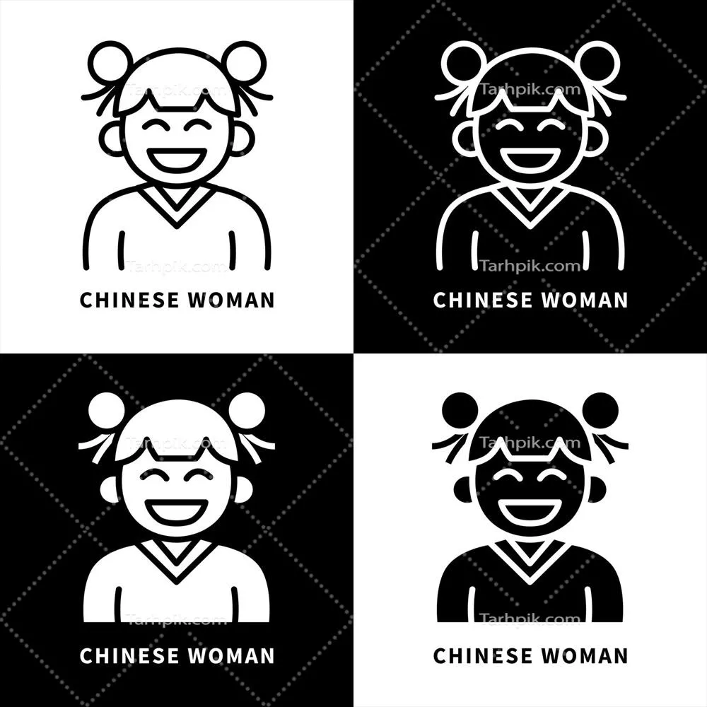 وکتور مجموعه آیکون و تصویر لباس چینی زنانه؛ چگونگی طراحی چاینامس
