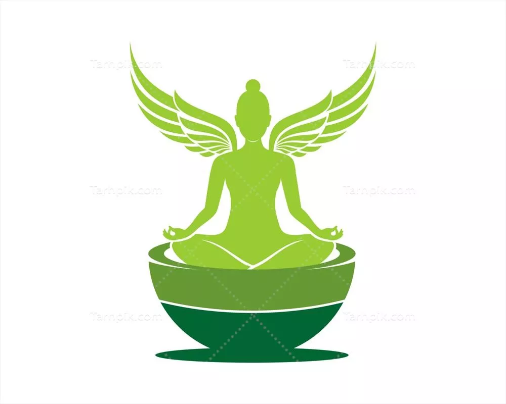 وکتور زن در حال مدیتیشن بر روی هاون، آرامش و تمرکز در دنیای امروزی