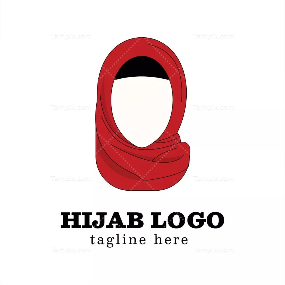 الگوی لوگو وکتور زیبایی حجاب مخصوص بانوان