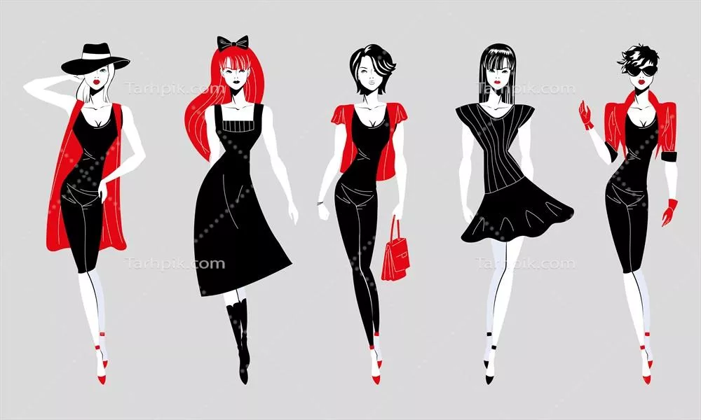 وکتور زنان در دنیای مد و لباس: بررسی روندها و سبکهای مختلف پوشش زنانه